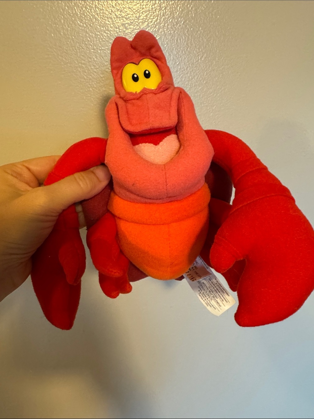 Mattel Plush Toy Sebastian The Crab - The Little Mermaid